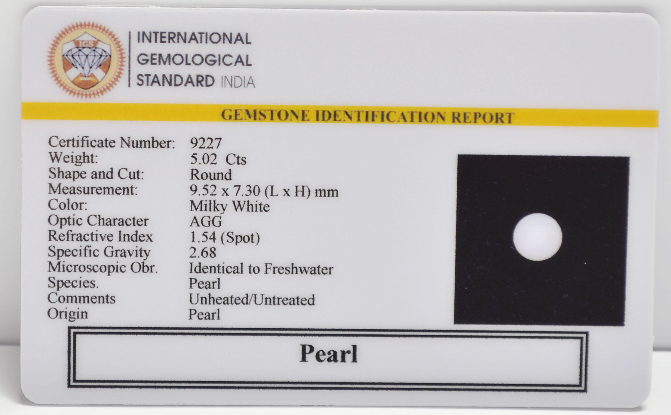 PRLG7193 2 PEARL 5.02 Ct.