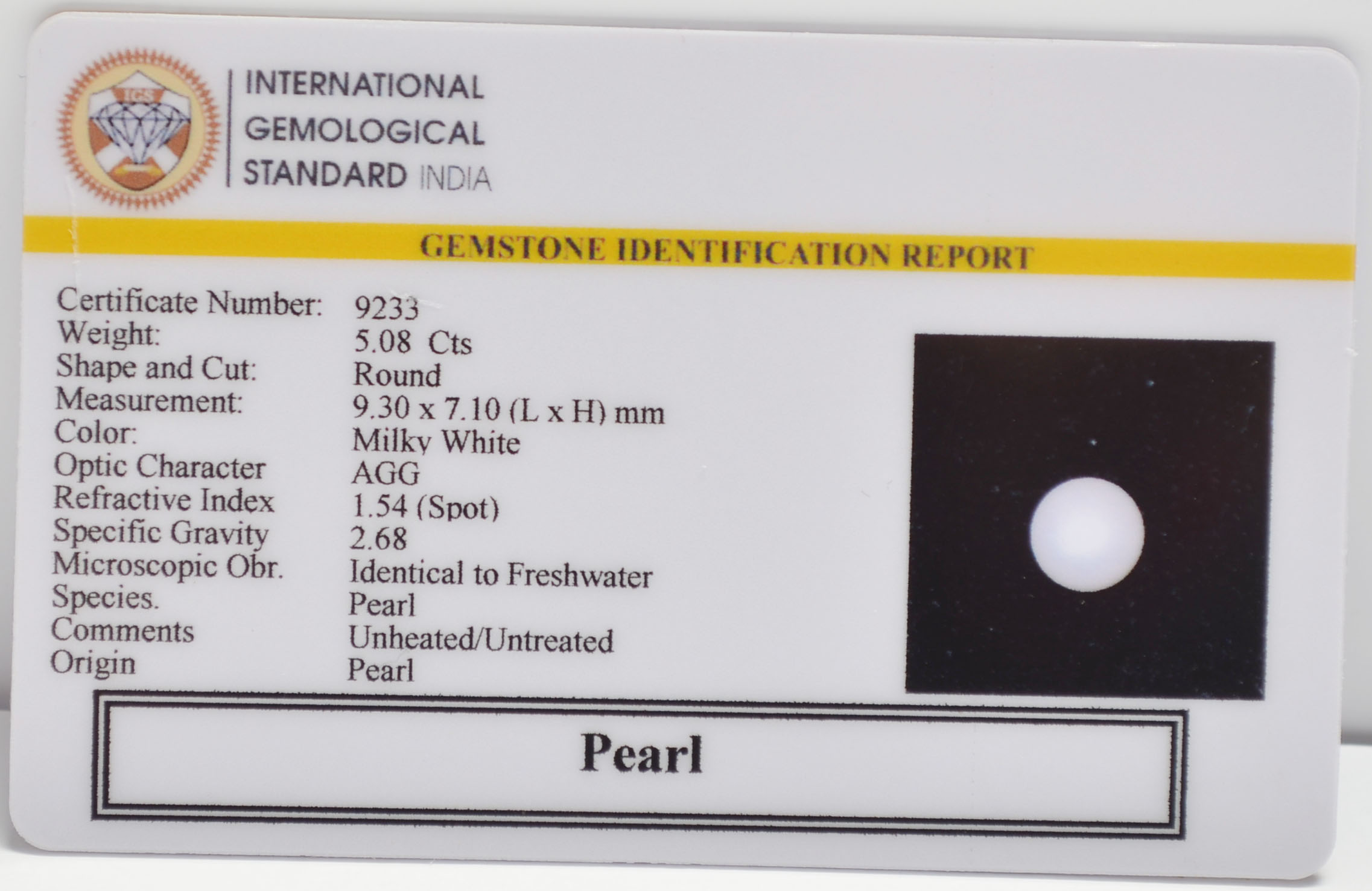 PRLG7199 2 PEARL 5.08 Ct.