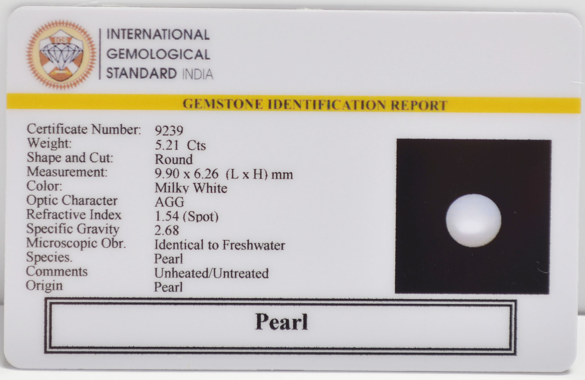 PRLG7205 2 PEARL 5.21 Ct.