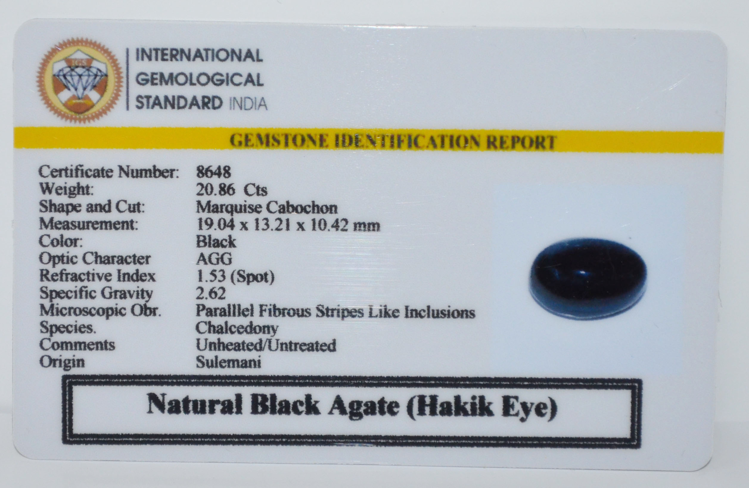 SULEMANI HAKIK 20.86 Ct. 3 SHQ495 2 SULEMANI HAKIK 20.86 Ct.