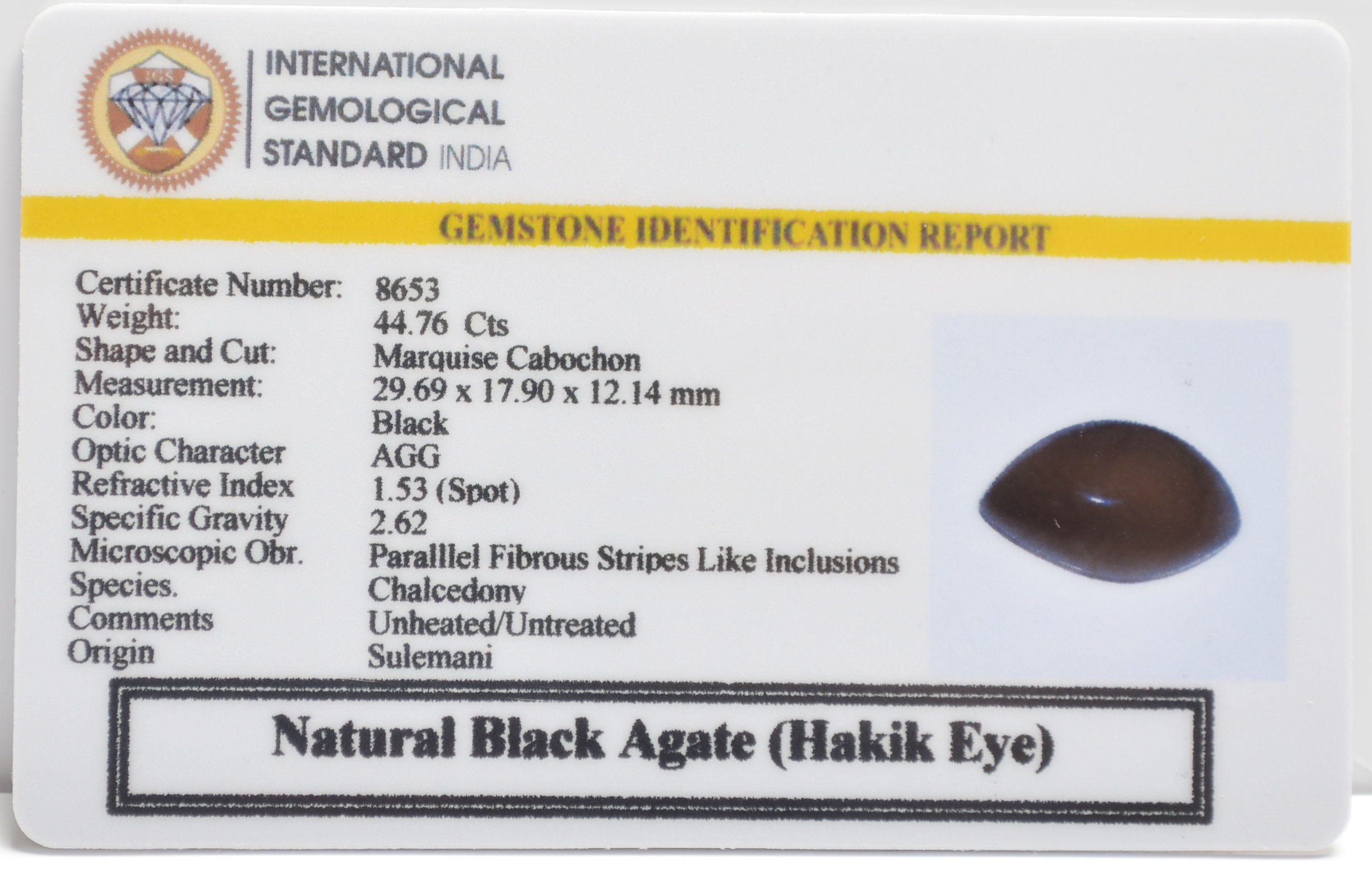 SULEMANI HAKIK 44.76 Ct. 3 SHQ500 2 SULEMANI HAKIK 44.76 Ct.
