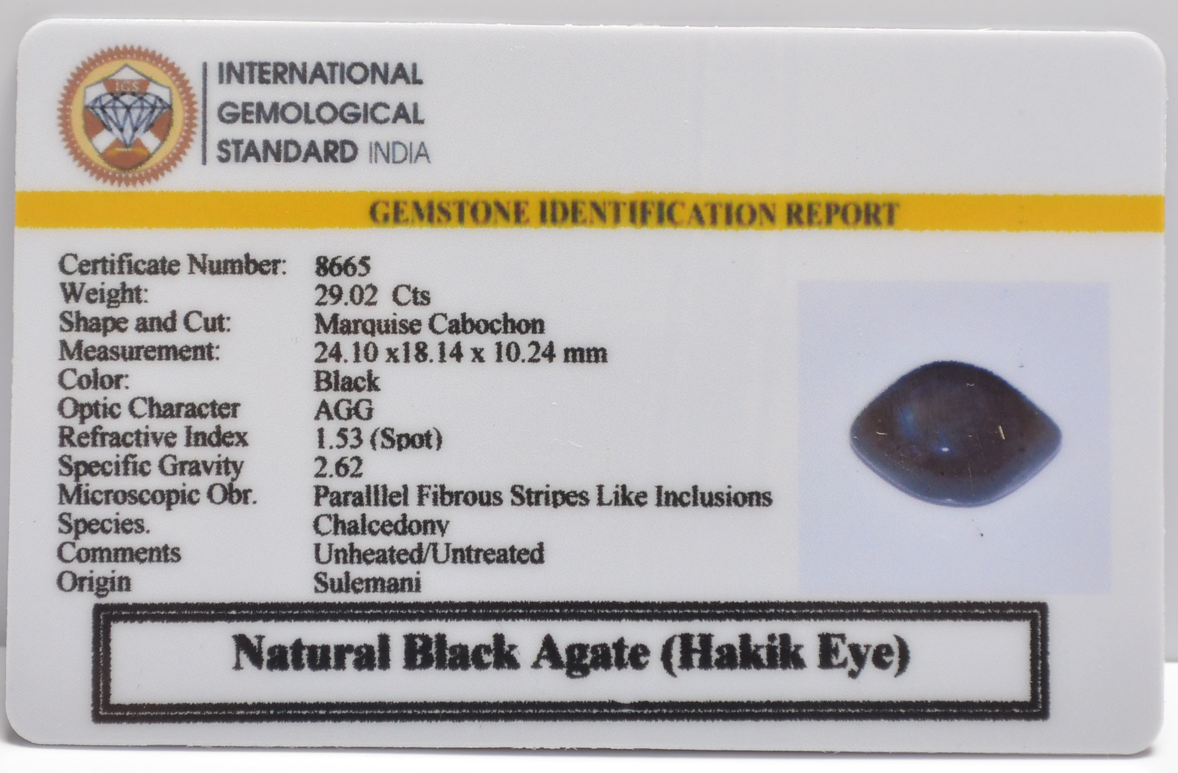 SULEMANI HAKIK 29.02 Ct. 3 SHQG430 2 SULEMANI HAKIK 29.02 Ct.