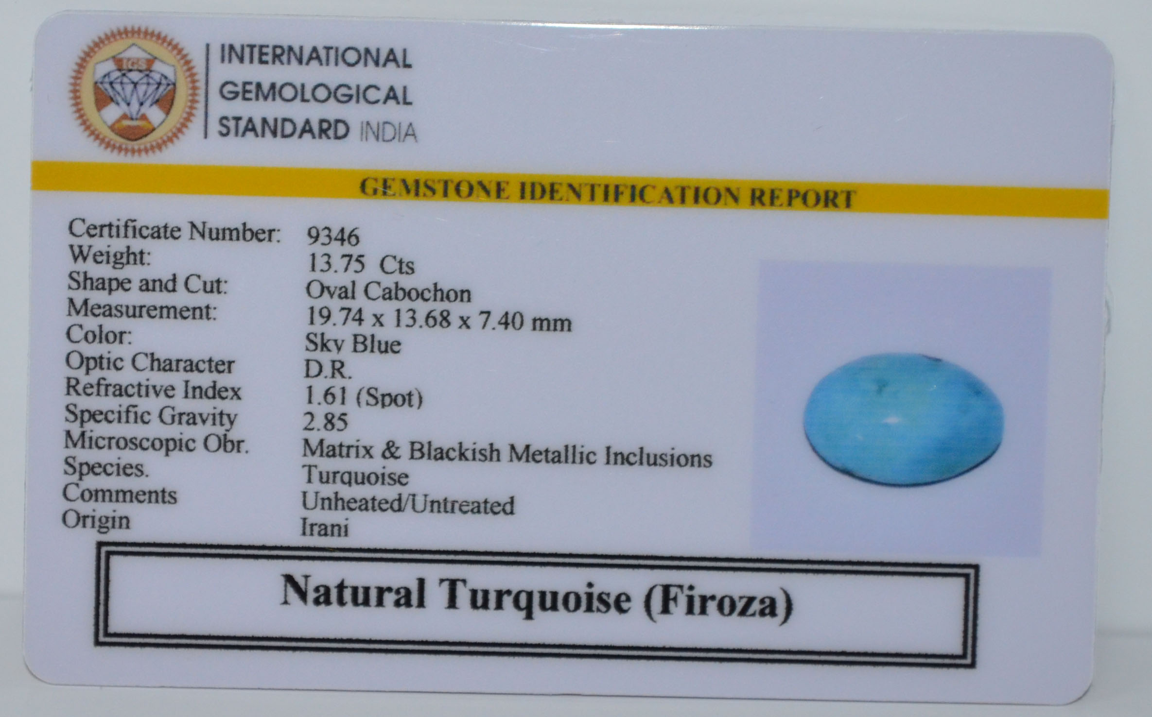 TUR2931 2 TURQUOISE 13.75 Ct.