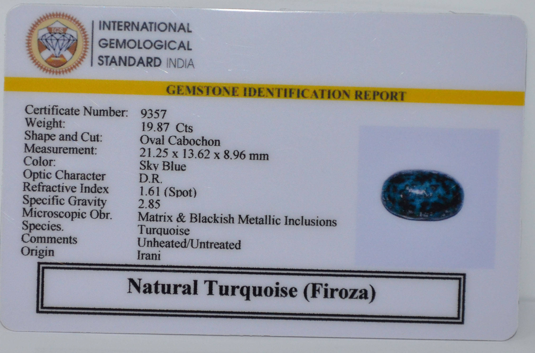 TURG3889 2 TURQUOISE 19.87 Ct.