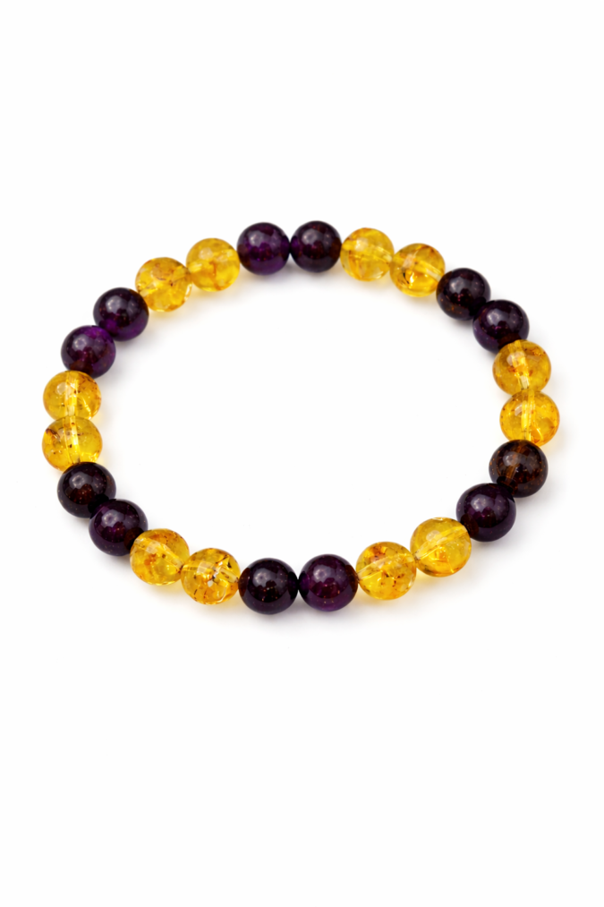 Citrine Amethyst Bracelet 1 Citrine & Amethyst Bracelet
