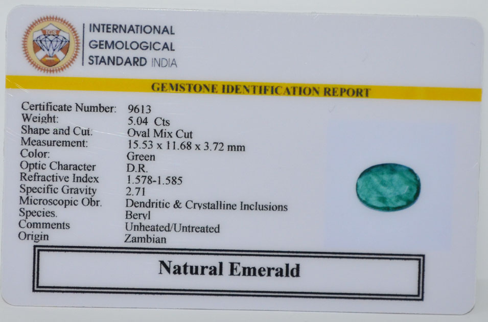 EMRG21420 2 EMERALD 5.04 Ct.