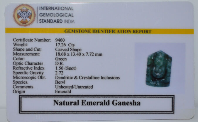 GANESH EMERALD 17.26 Ct.