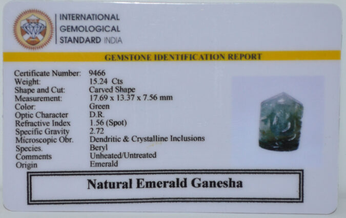 GANESH EMERALD 15.24 Ct.