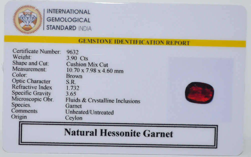 GMD7636 2 HESSONITE GOMED 3.9 Ct.