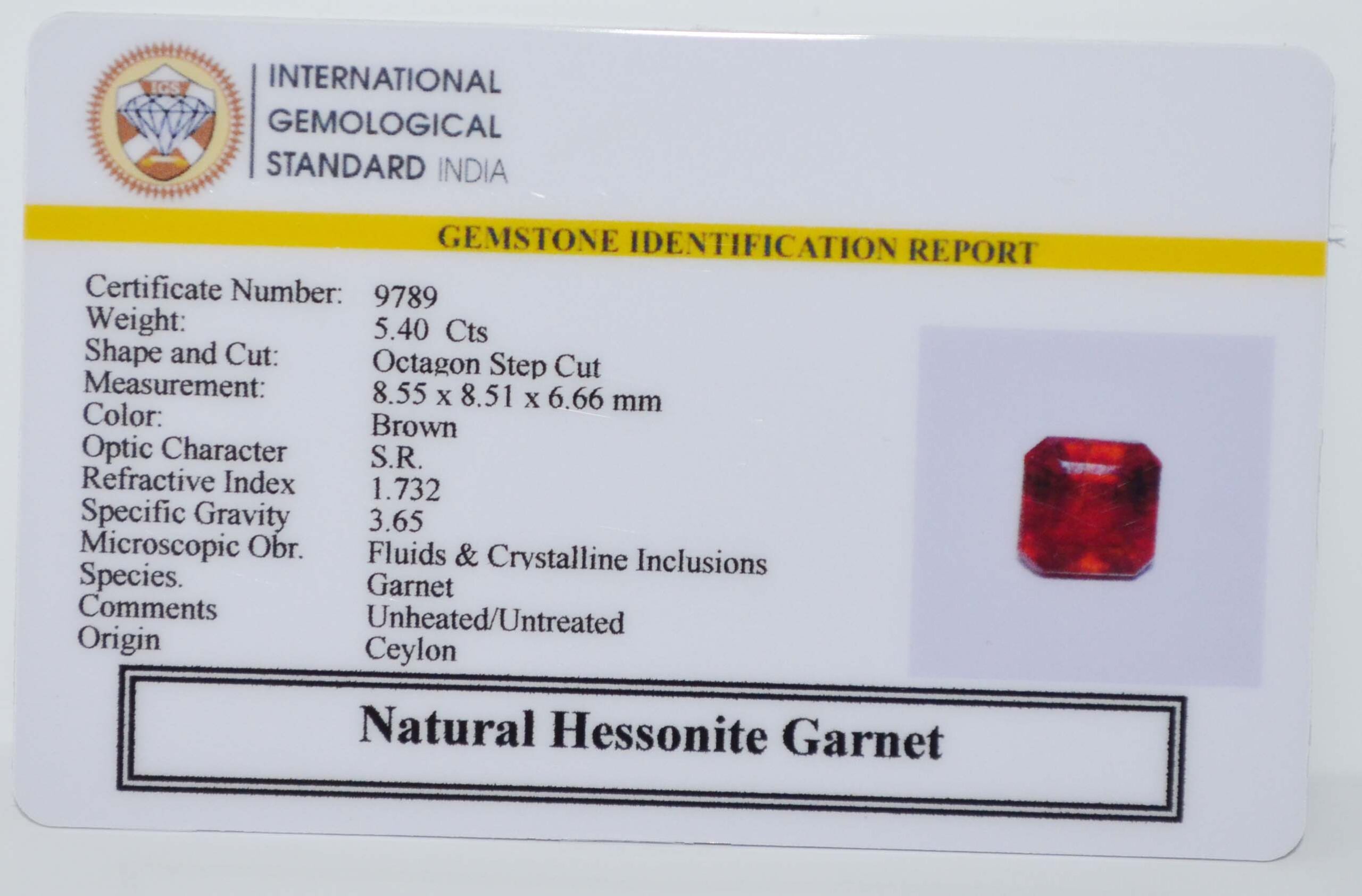 GMD7650 2 scaled HESSONITE GOMED 5.4 Ct.
