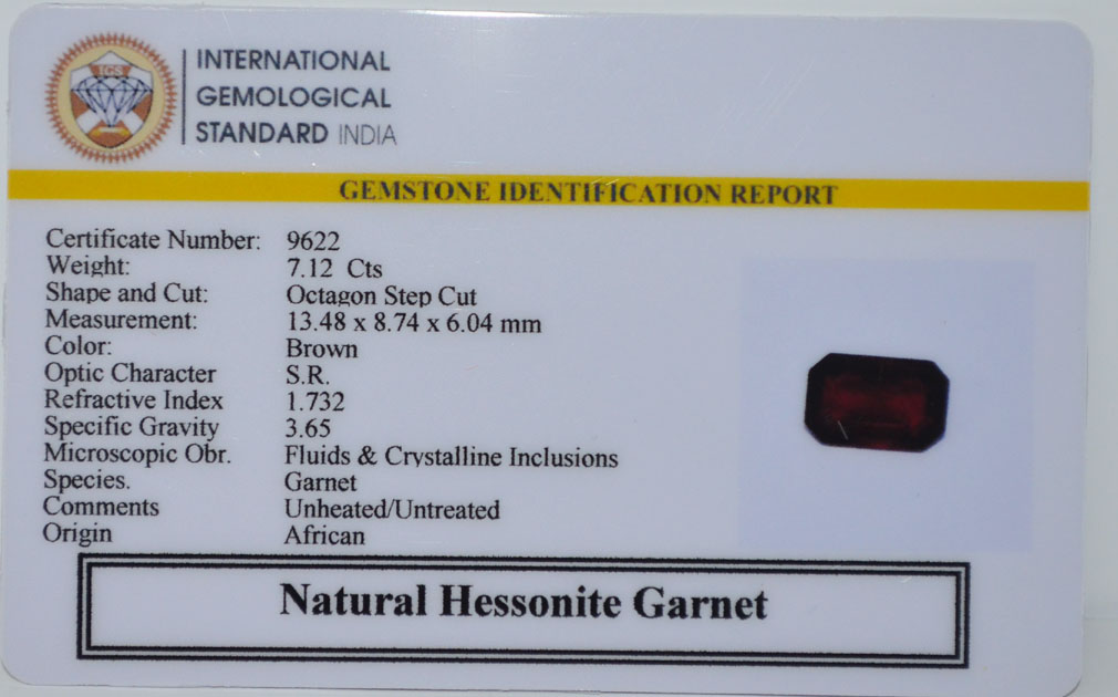 GMDG7221 2 HESSONITE GOMED 7.12 Ct.