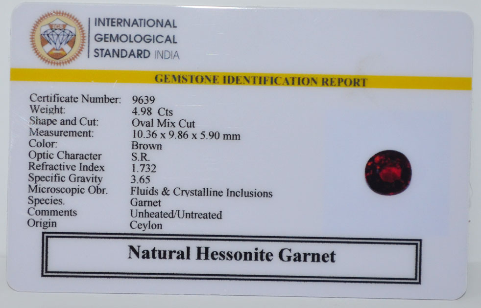 GMDG7224 2 HESSONITE GOMED 4.98 Ct.