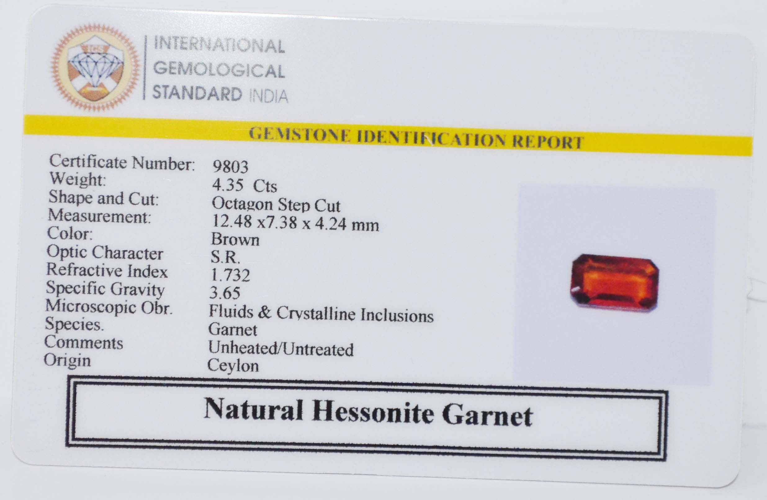 GMDG7229 2 HESSONITE GOMED 4.35 Ct.