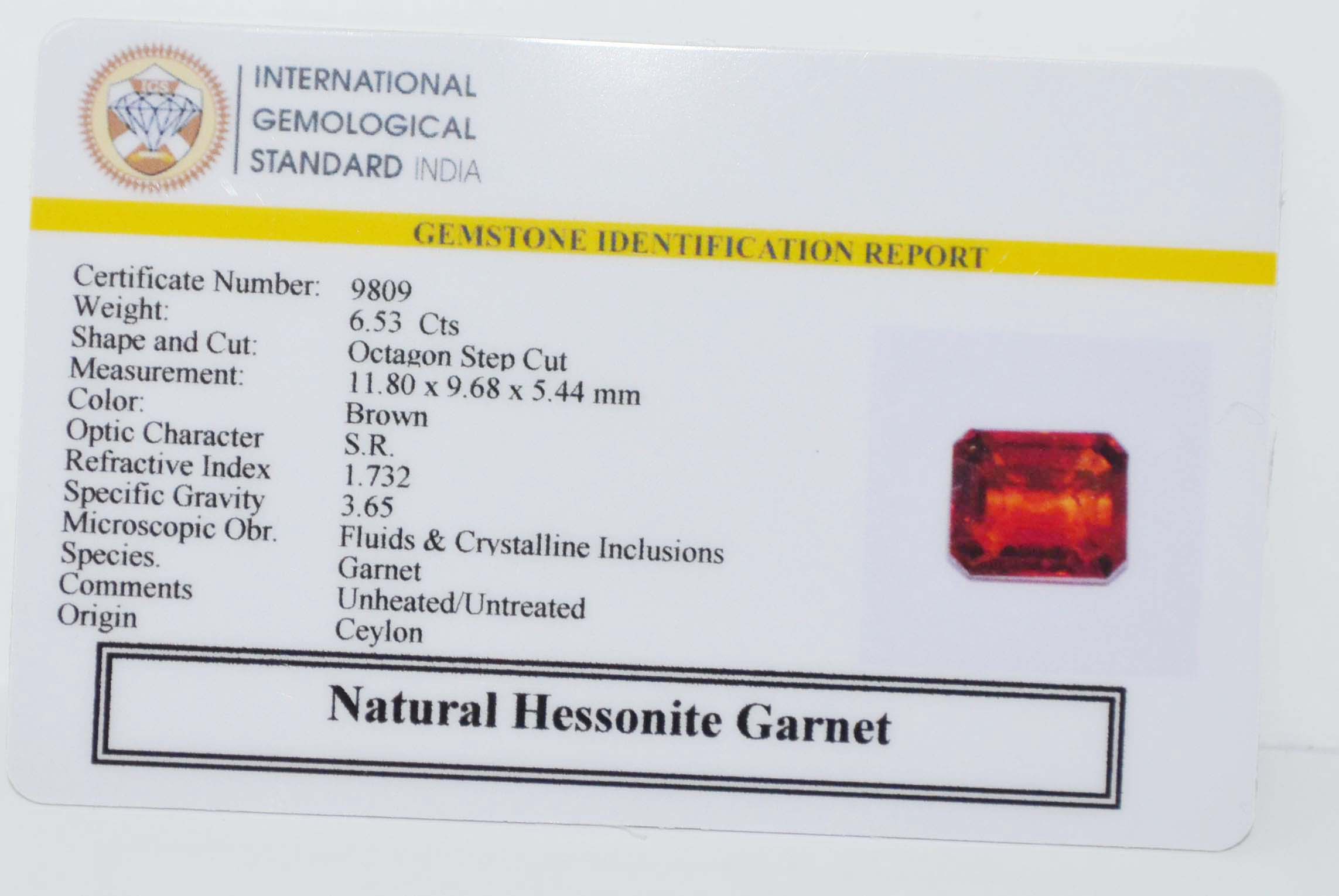 GMDG7231 2 HESSONITE GOMED 6.53 Ct.