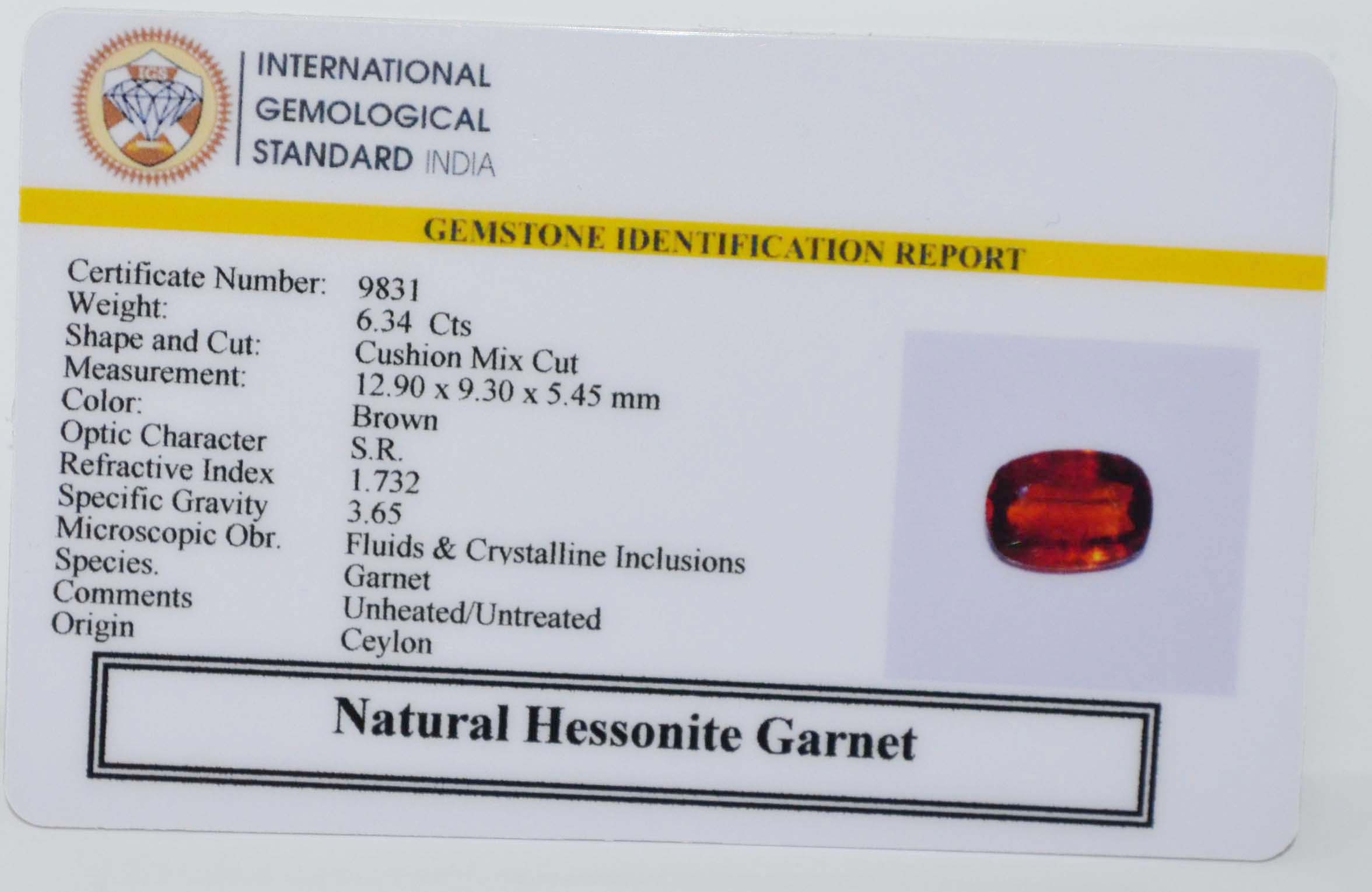 GMDG7236 2 HESSONITE GOMED 6.34 Ct.