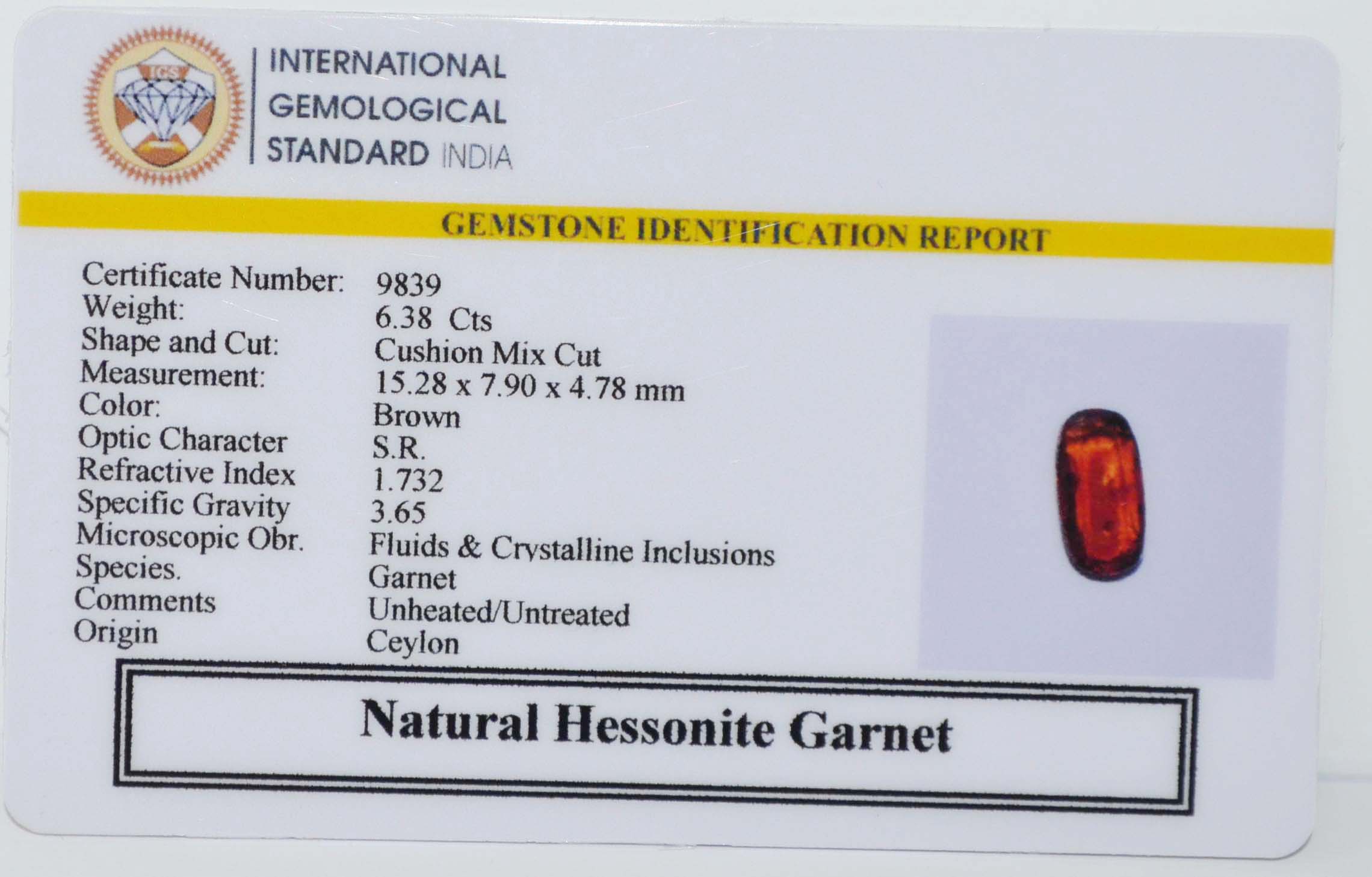 GMDG7239 2 HESSONITE GOMED 6.38 Ct.