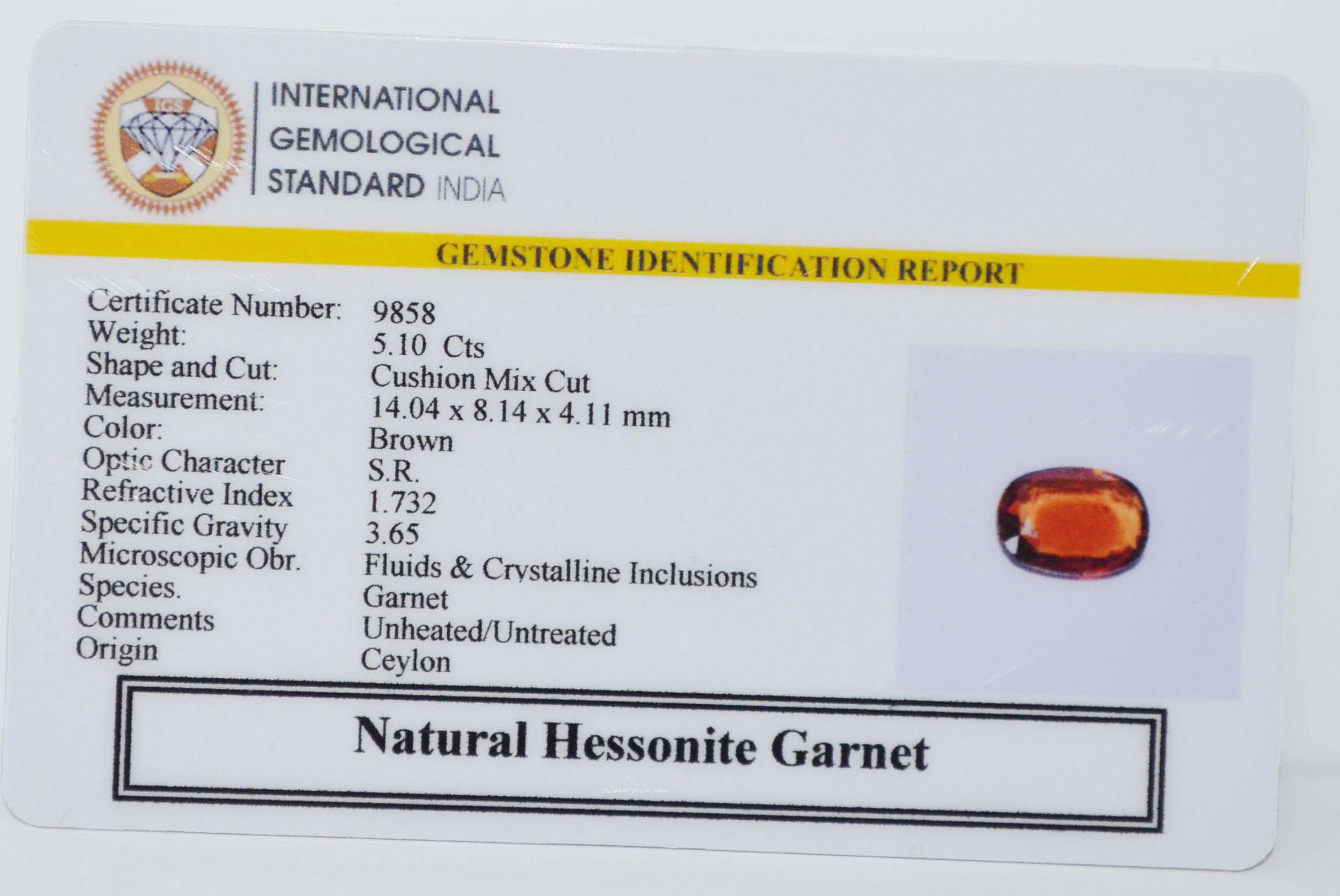GMDG7242 2 HESSONITE GOMED 5.1 Ct.