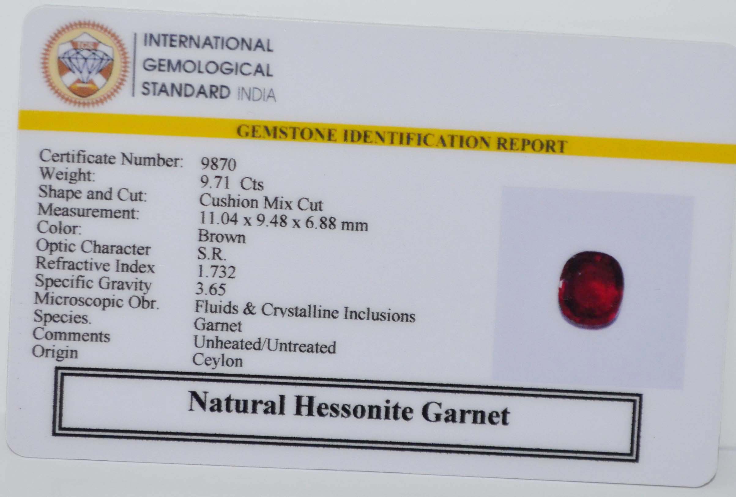 GMDG7244 2 HESSONITE GOMED 9.71 Ct.