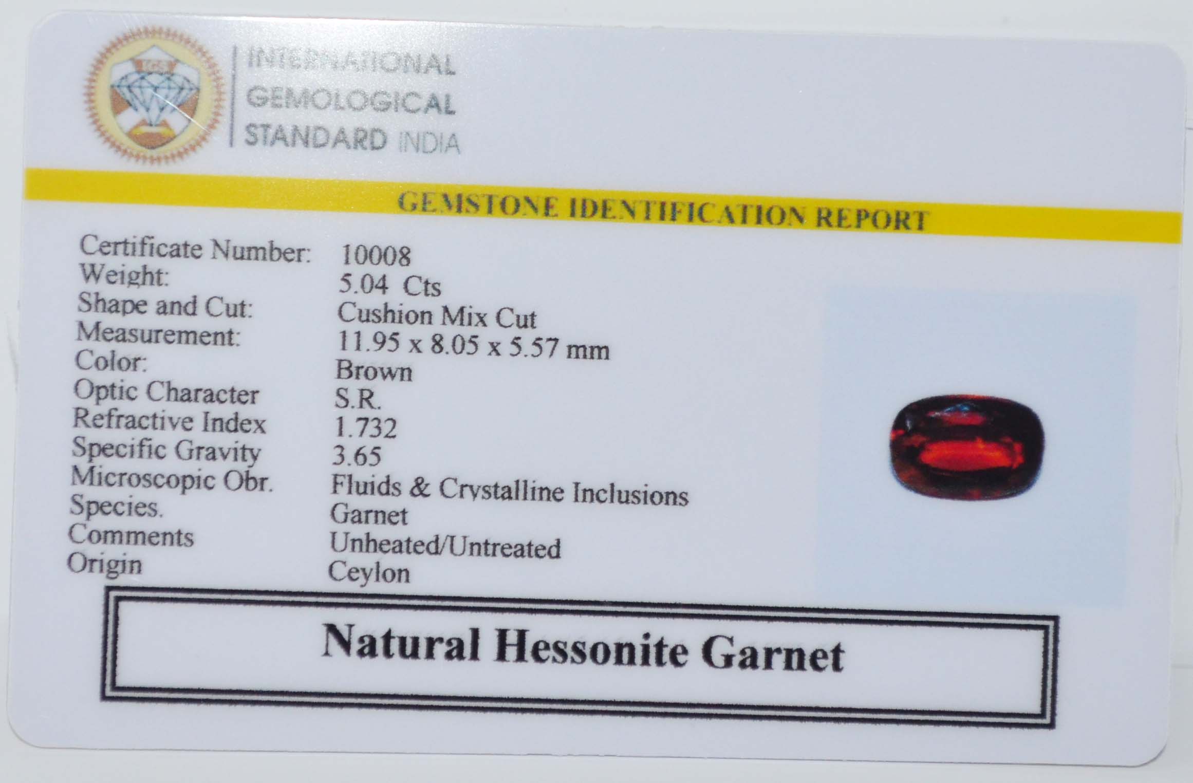 GMDG7266 2 HESSONITE GOMED 5.04 Ct.