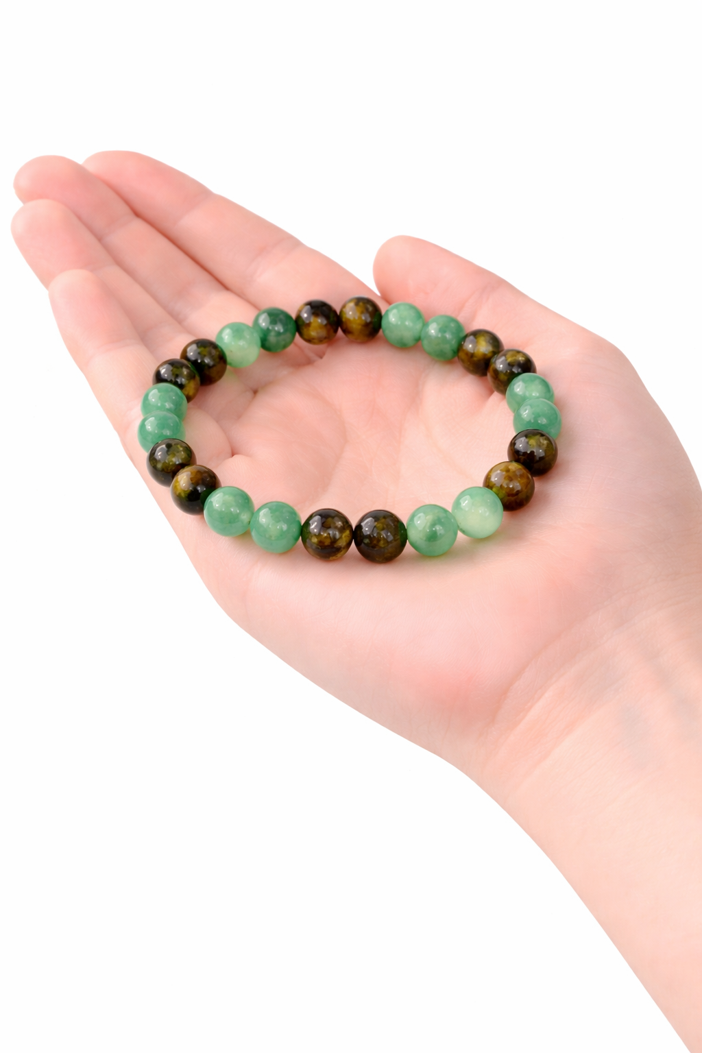 Green Aventurine Tiger eye Bracelet Green Aventurine & Tiger's Eye Bracelet