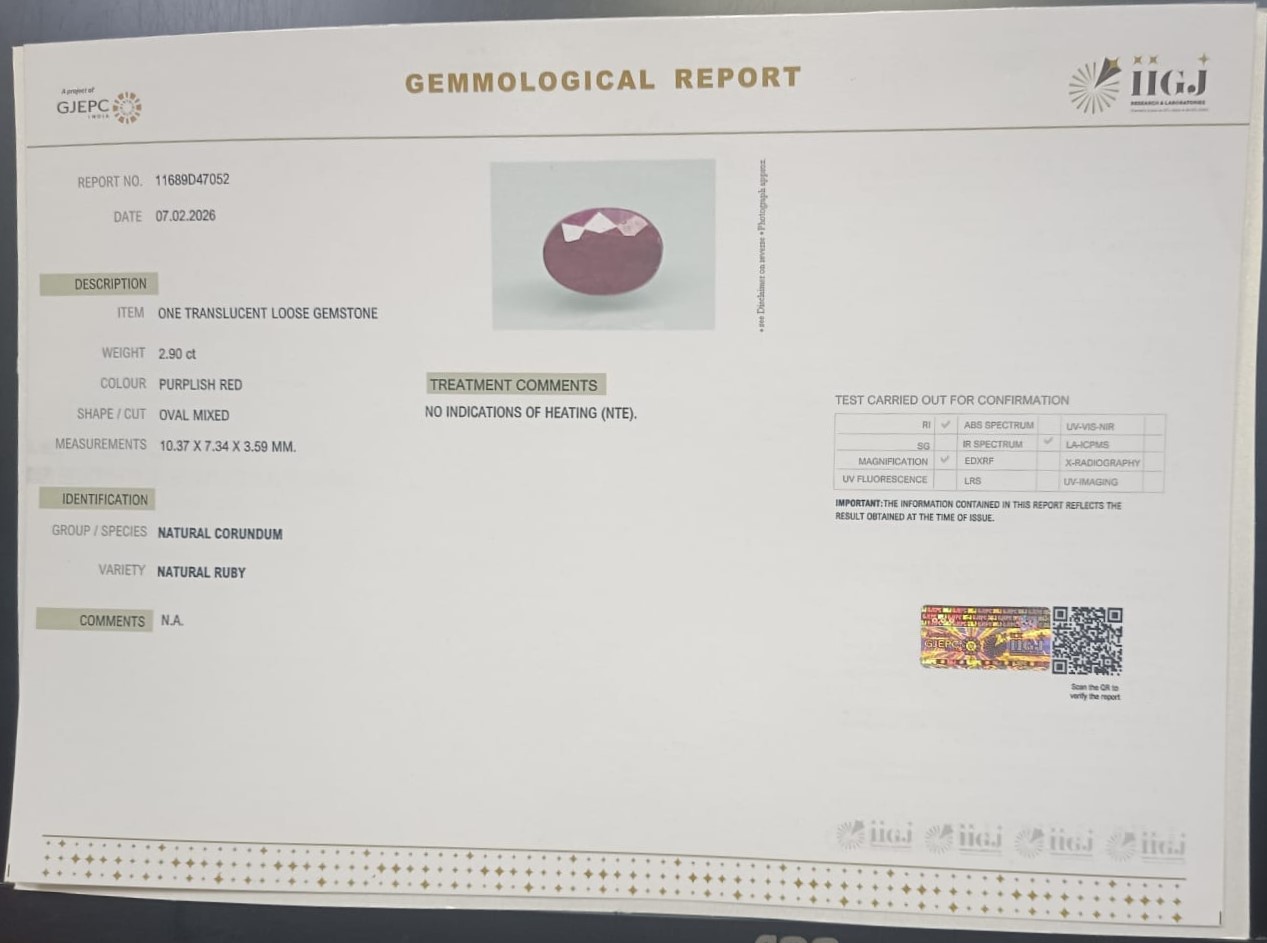 RUBY 2.9 Ct. 3 RUB8535 2 RUBY 2.9 Ct.
