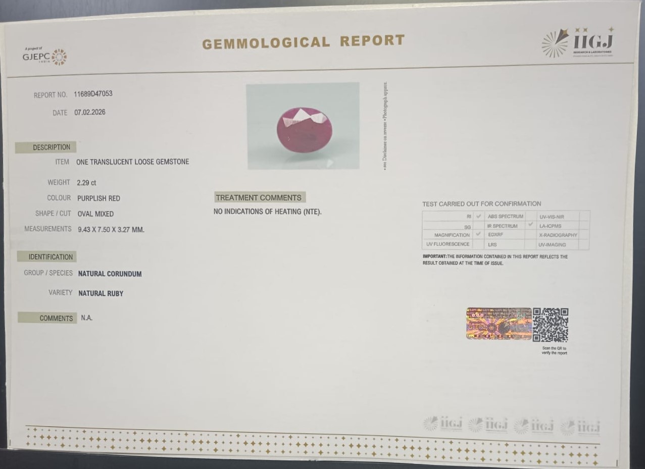 RUBY 2.29 Ct. 3 RUB8536 2 RUBY 2.29 Ct.
