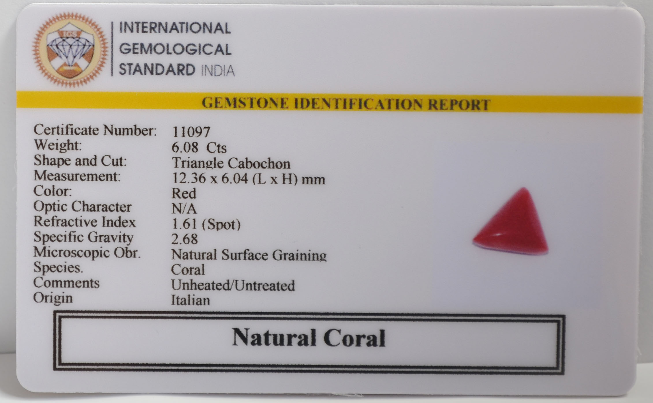 CRL6332 2 CORAL 6.08 Ct.