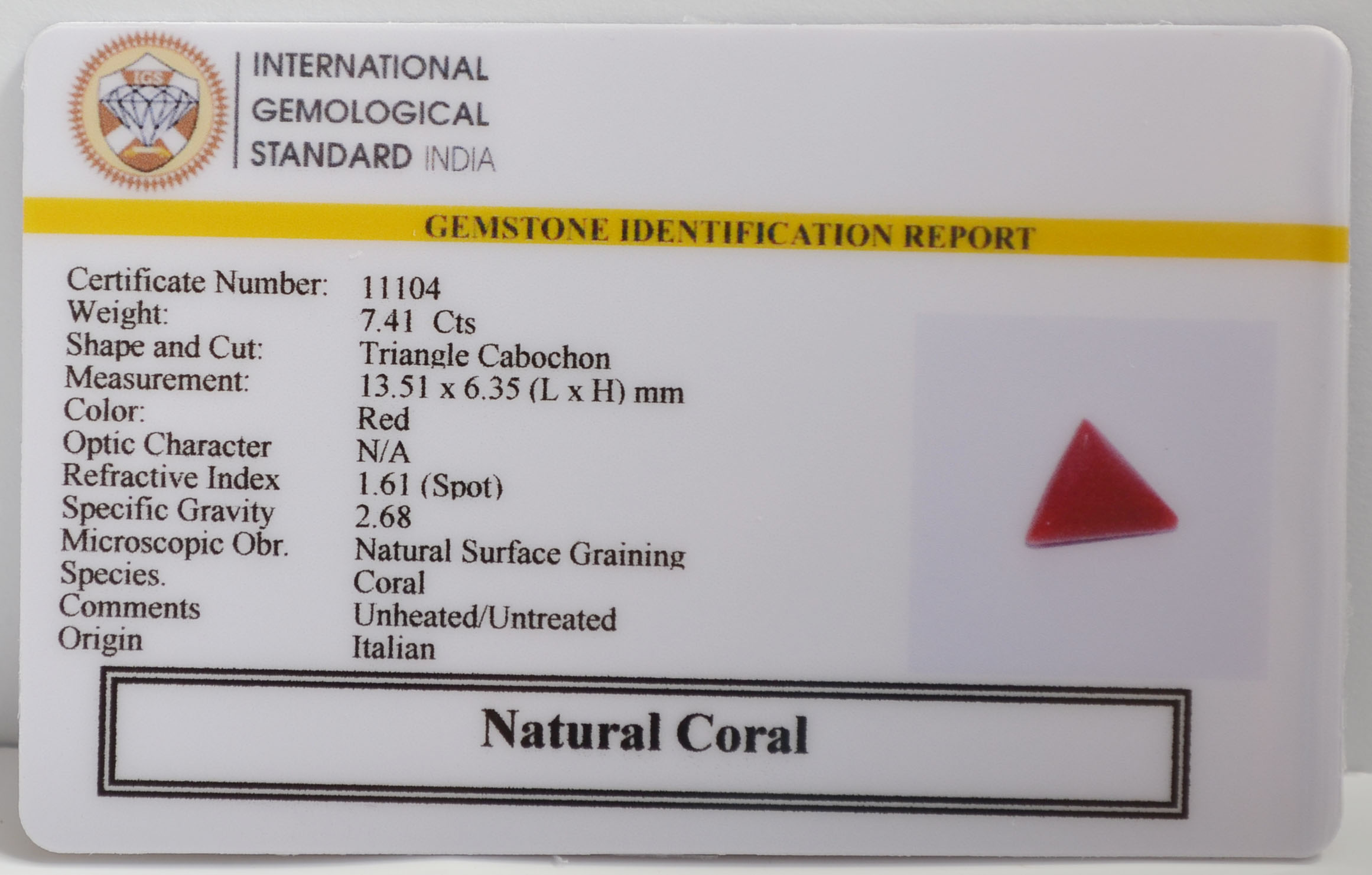 CRL6337 2 CORAL 7.41 Ct.