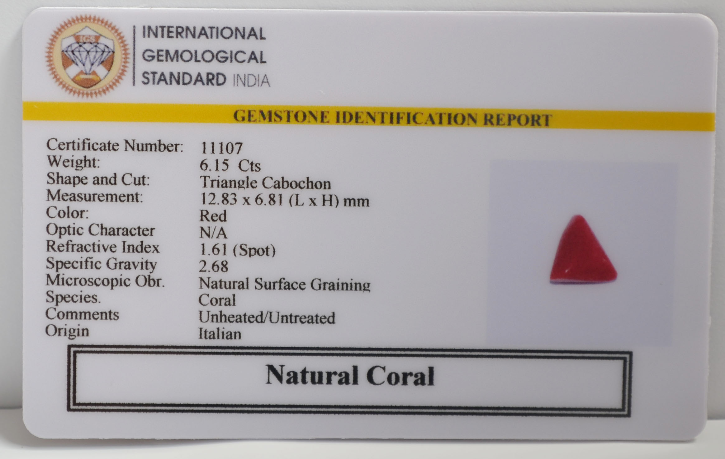 CRL6340 2 CORAL 6.15 Ct.