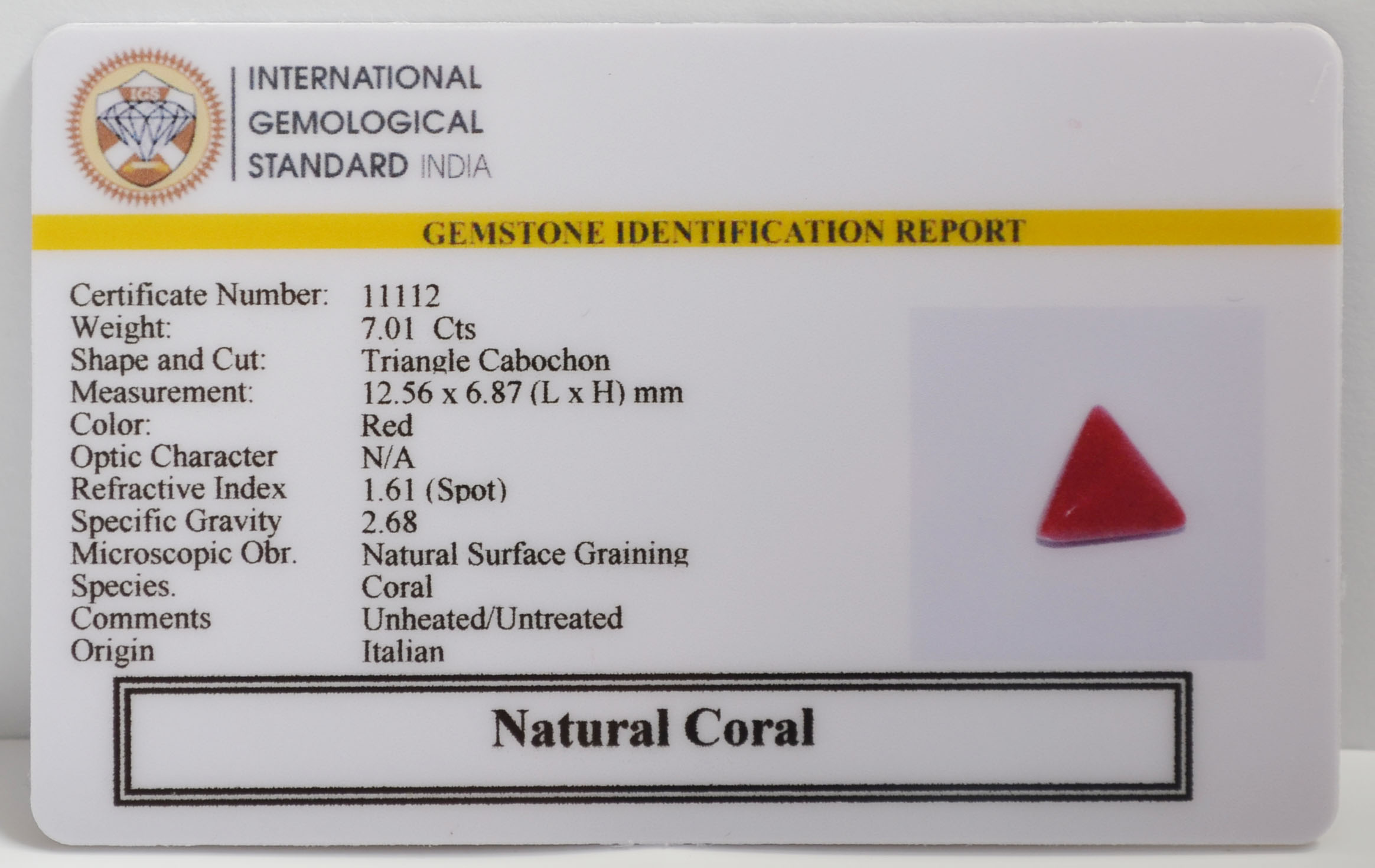 CRL6344 2 CORAL 7.01 Ct.