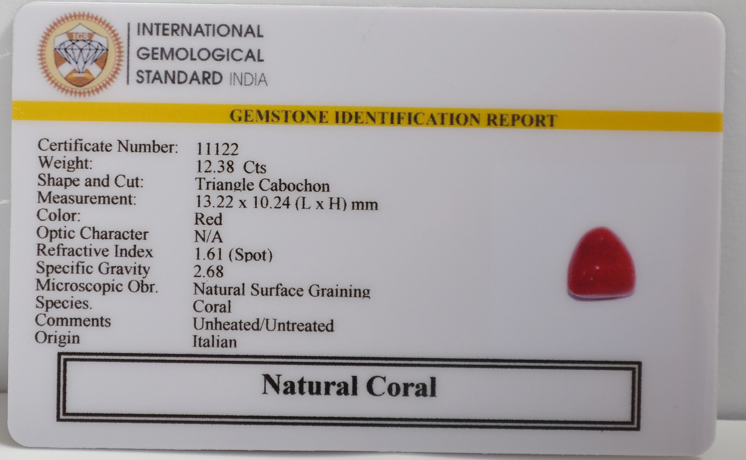 CRL6353 2 CORAL 12.38 Ct.