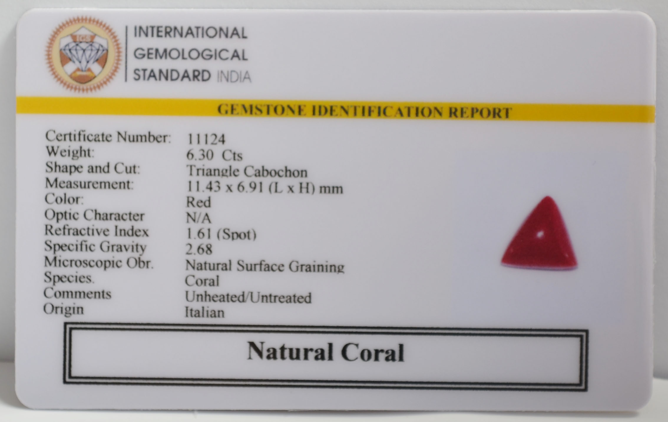 CRL6354 2 CORAL 6.3 Ct.