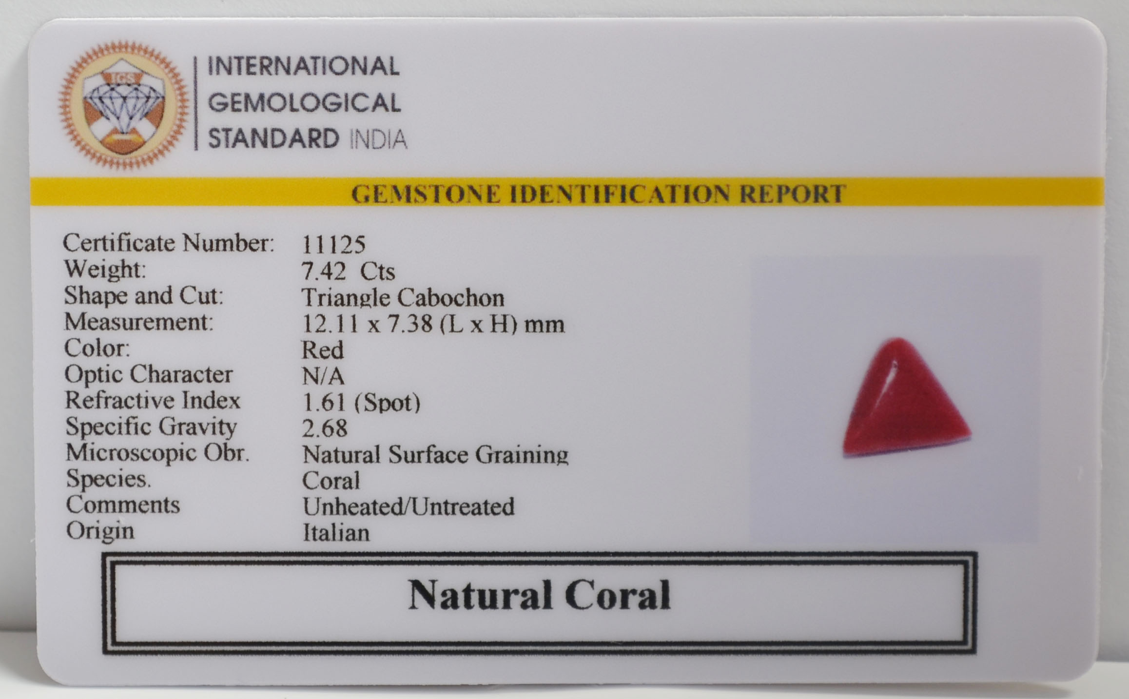 CRL6355 2 CORAL 7.42 Ct.