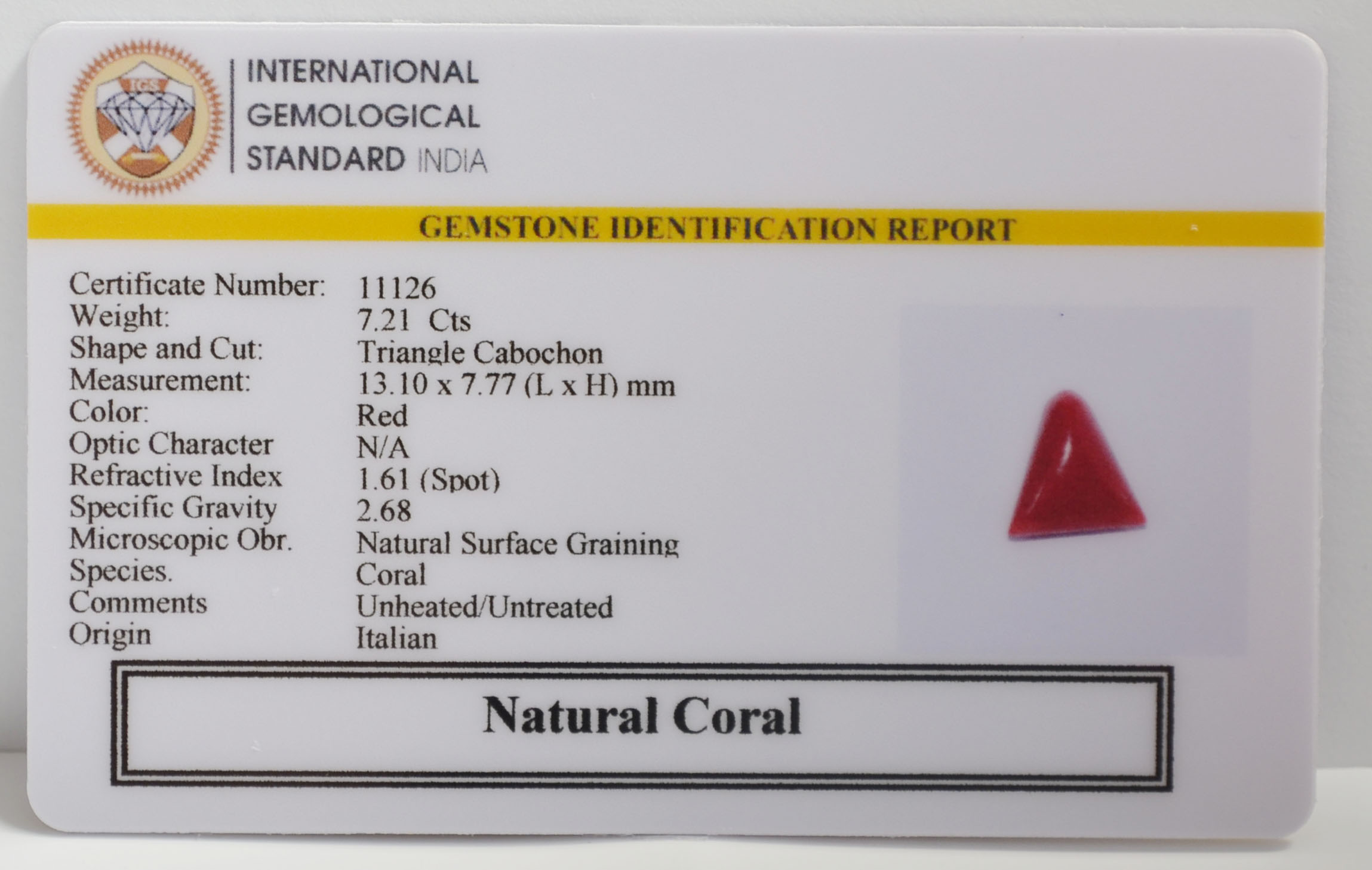 CRL6356 2 CORAL 7.21 Ct.