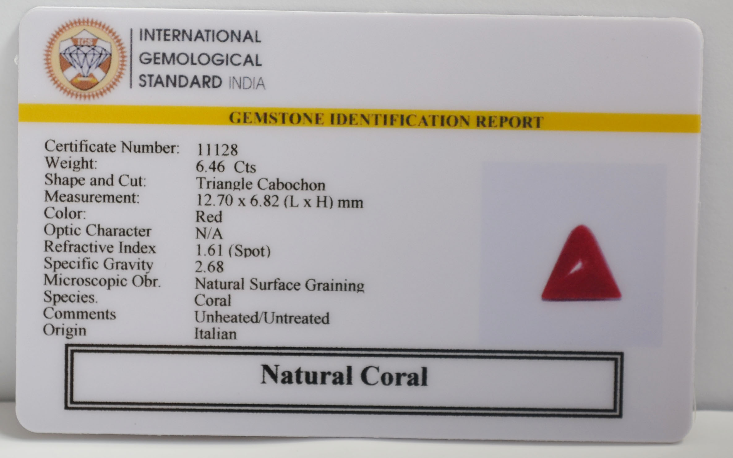 CRL6358 2 CORAL 6.46 Ct.