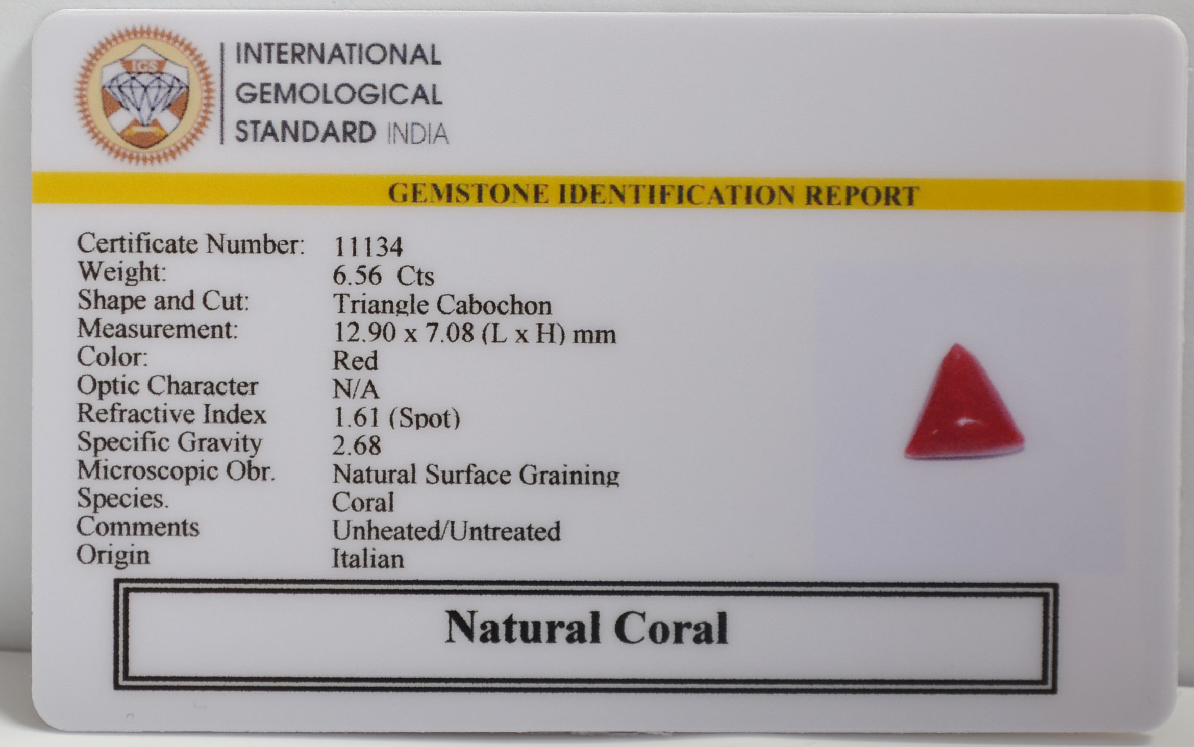 CRL6361 2 CORAL 6.56 Ct.