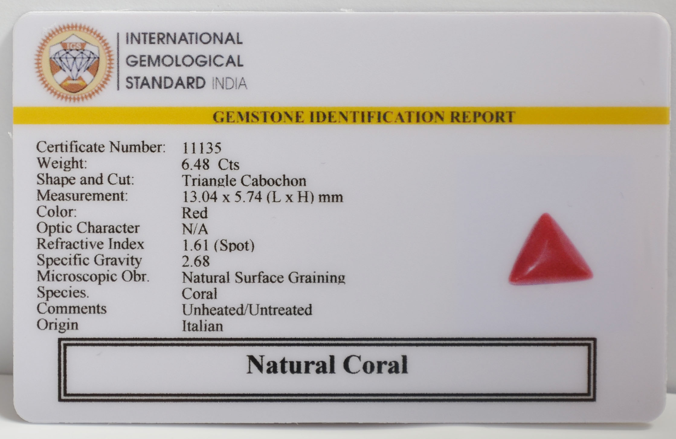 CRL6362 2 CORAL 6.48 Ct.