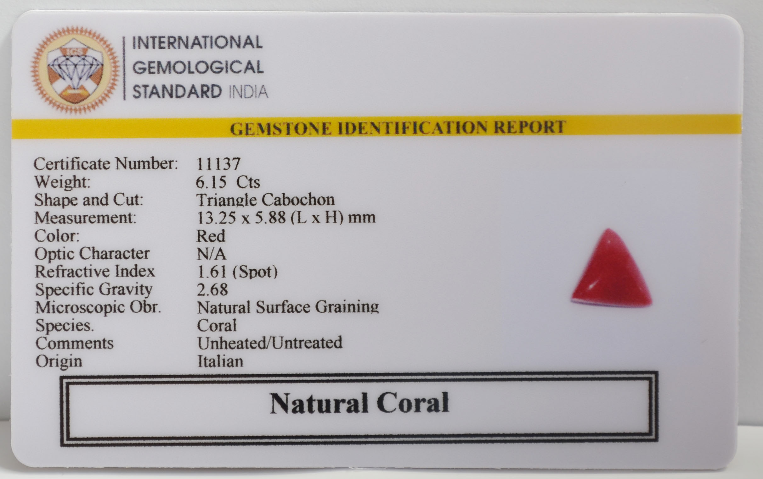 CRL6364 2 CORAL 6.15 Ct.