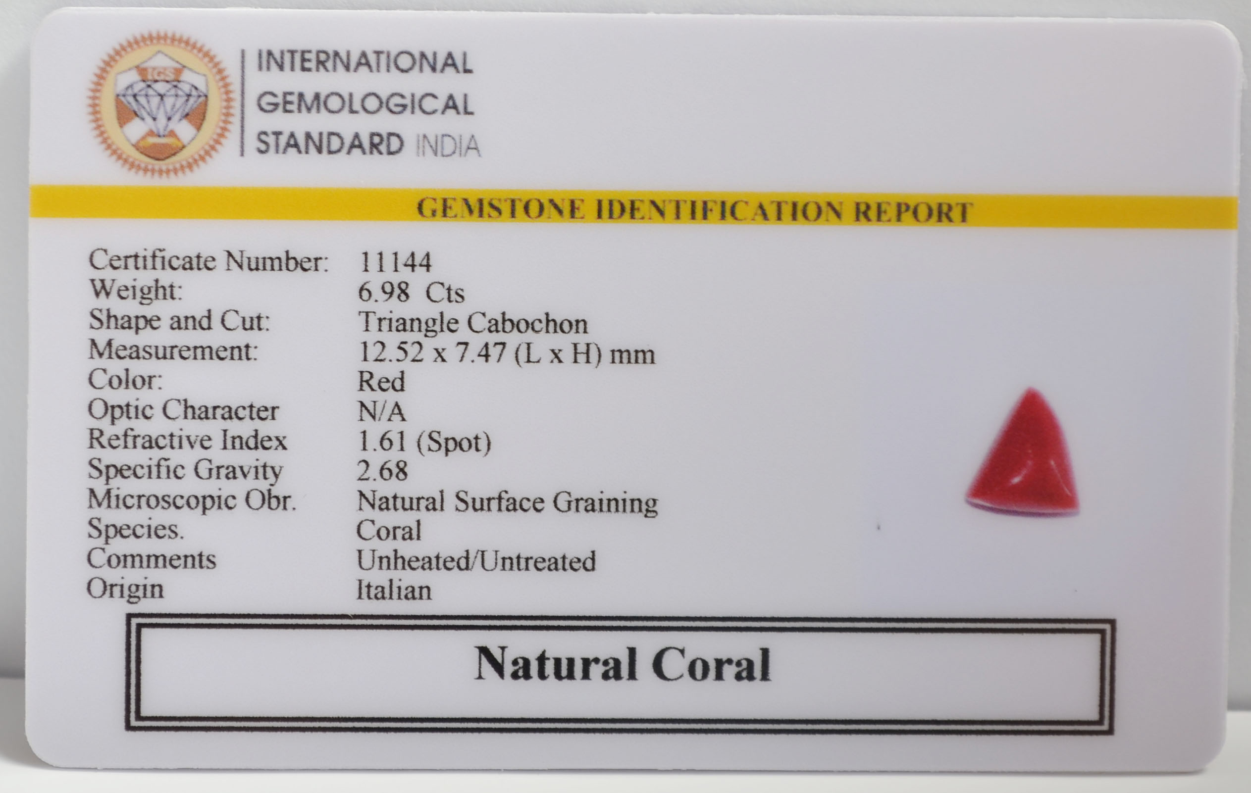 CRL6368 2 CORAL 6.98 Ct.