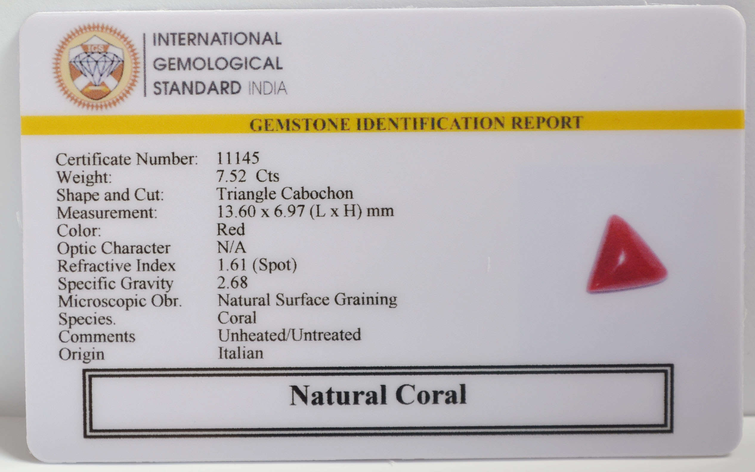 CRL6369 2 CORAL 7.52 Ct.