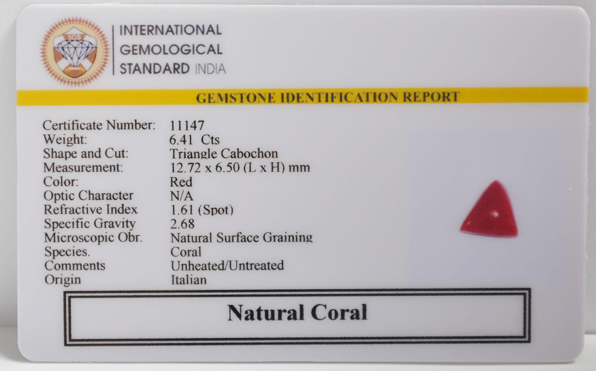 CRL6371 2 CORAL 6.41 Ct.