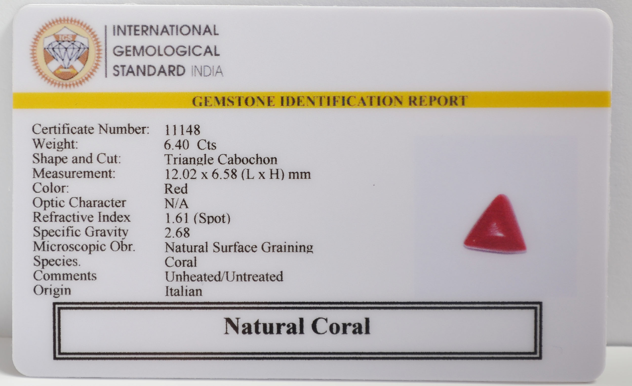 CRL6372 2 CORAL 6.4 Ct.