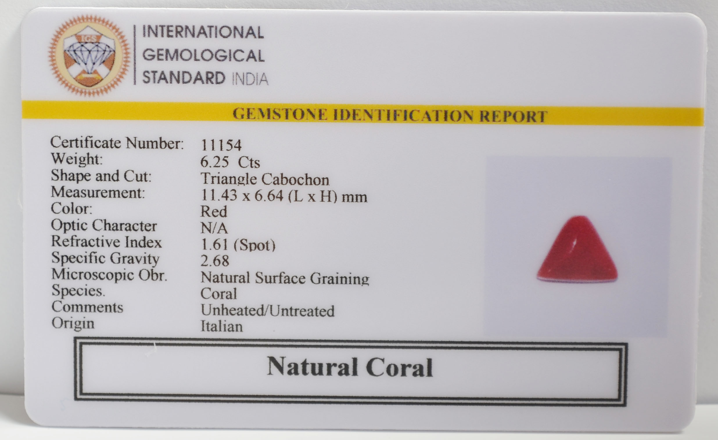 CRL6377 2 CORAL 6.25 Ct.