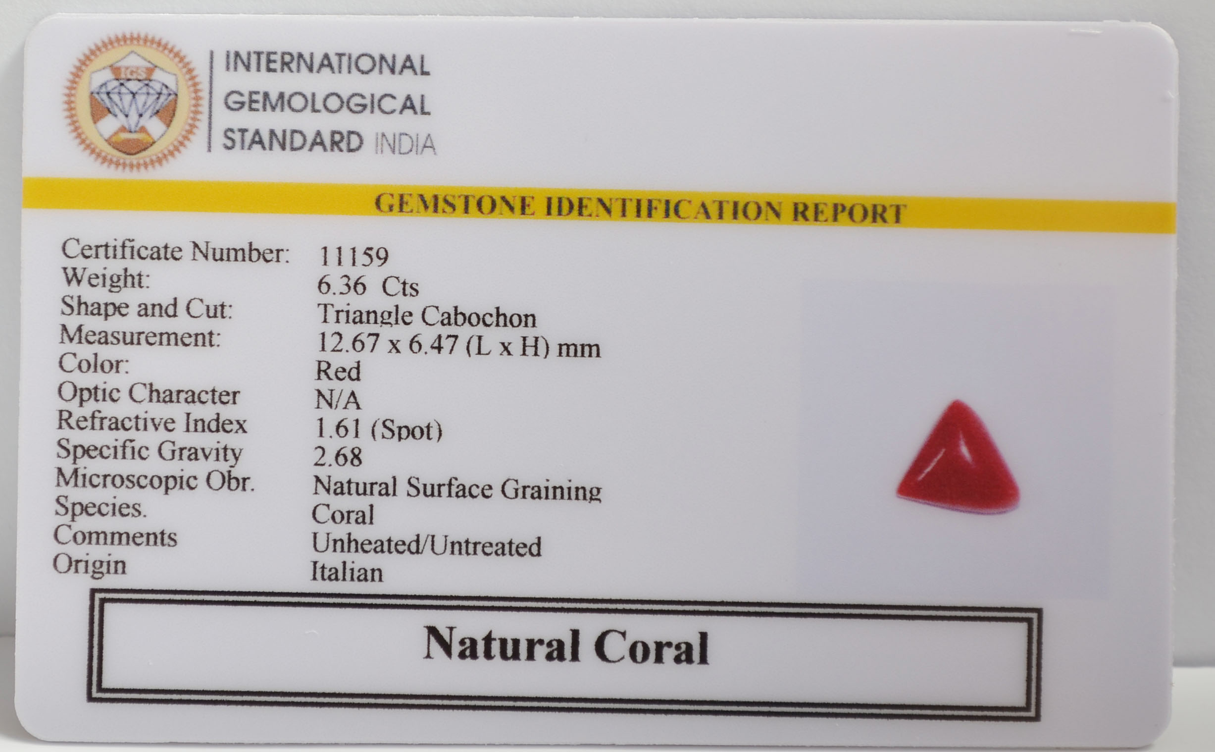 CRL6381 2 CORAL 6.36 Ct.