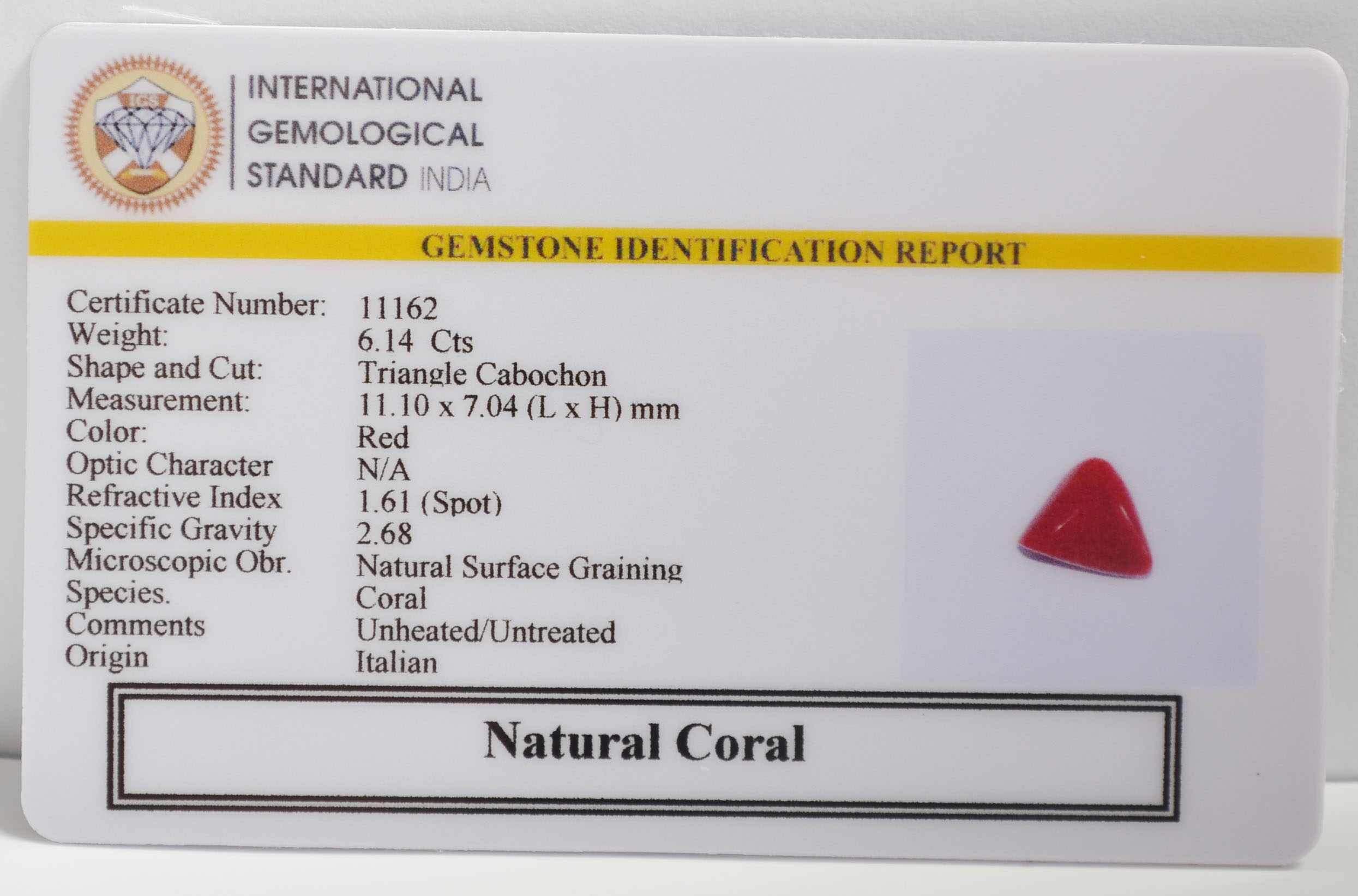 CRL6383 2 CORAL 6.14 Ct.