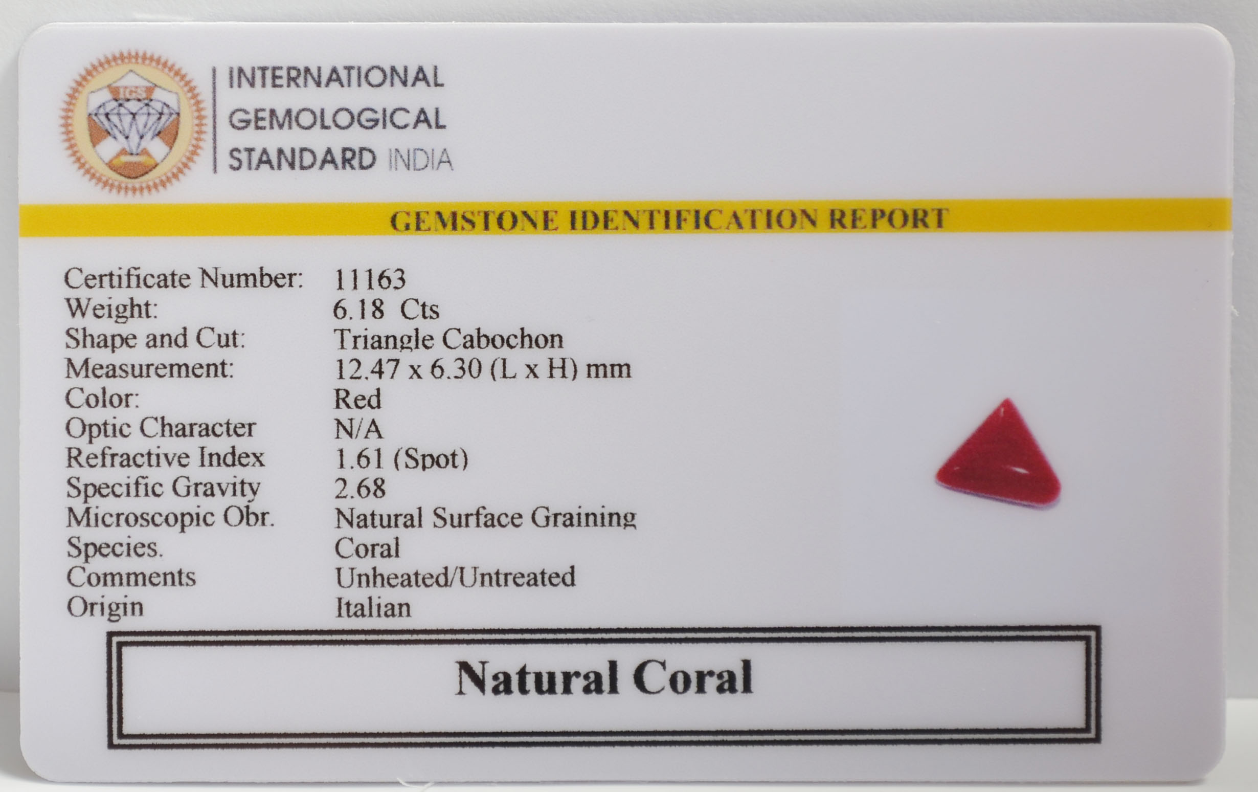 CRL6384 2 CORAL 6.18 Ct.