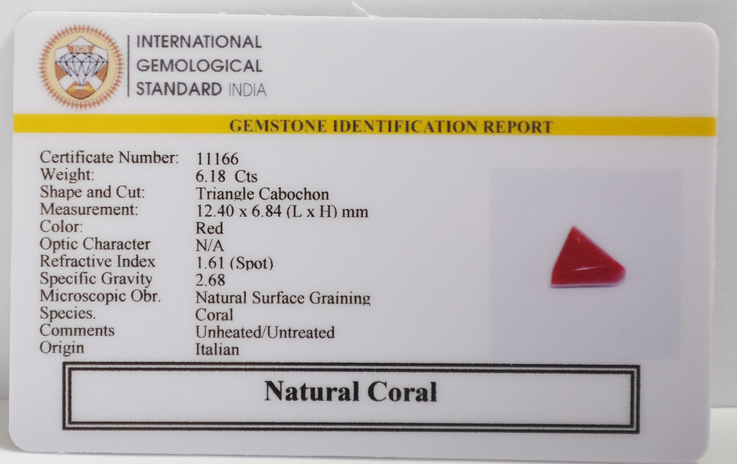 CRL6387 2 CORAL 6.18 Ct.