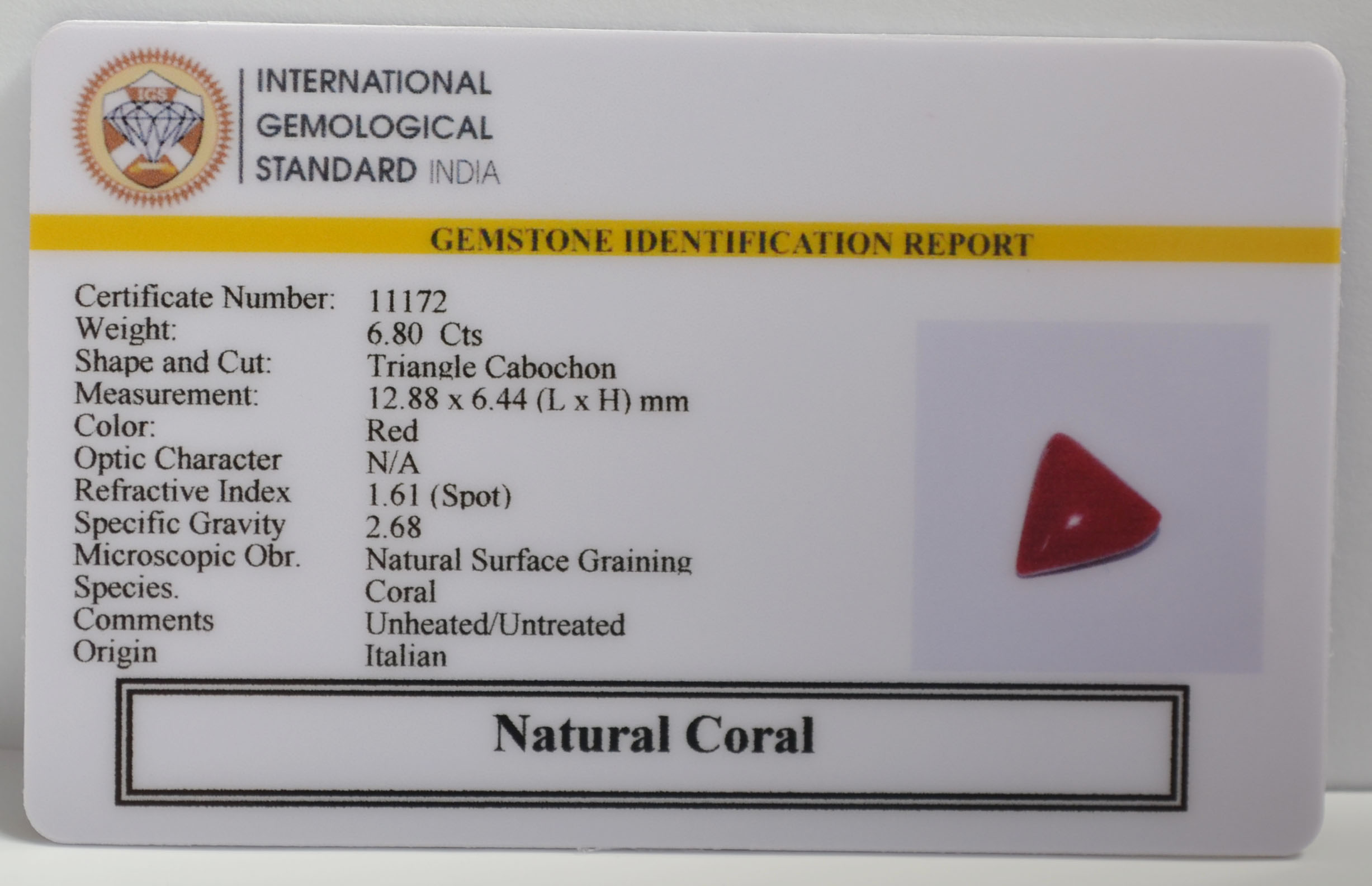 CRL6392 2 CORAL 6.8 Ct.