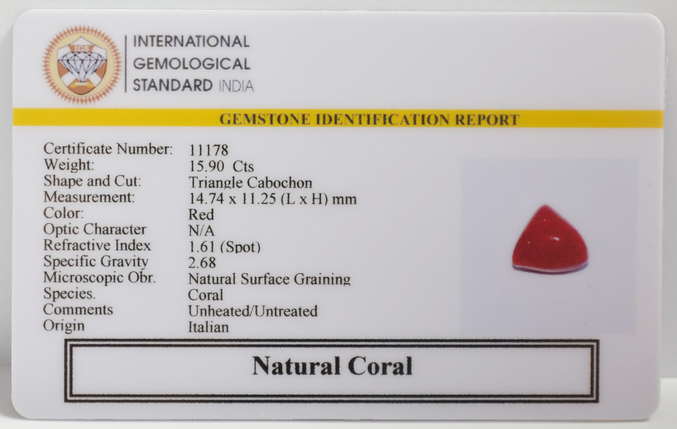CRL6396 2 CORAL 15.9 Ct.