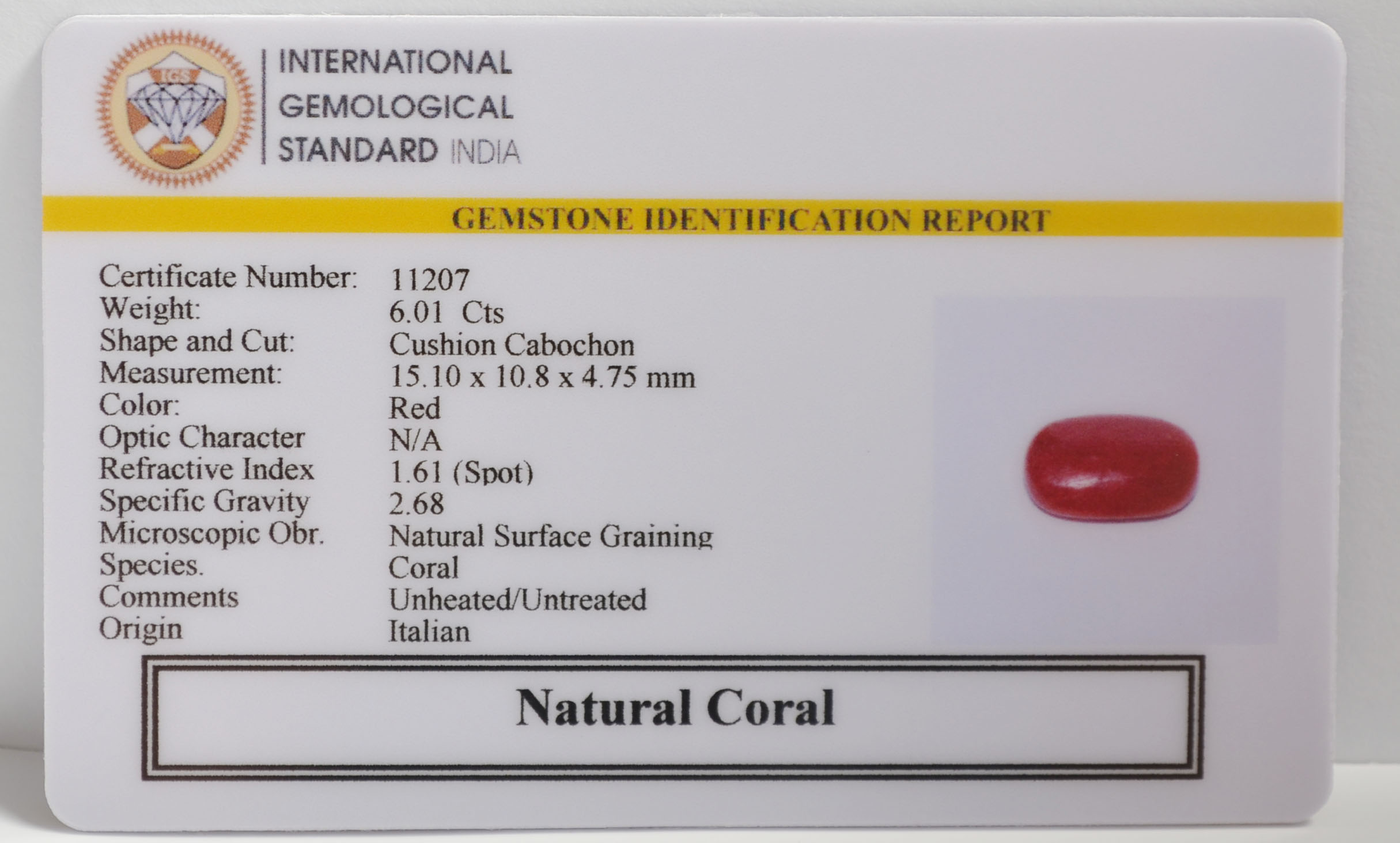 CRL6402 2 CORAL 6.01 Ct.